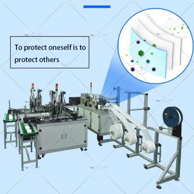 Ready to deliver Non-woven 3 Ply Automatic Surgical Face Mask Making Machine